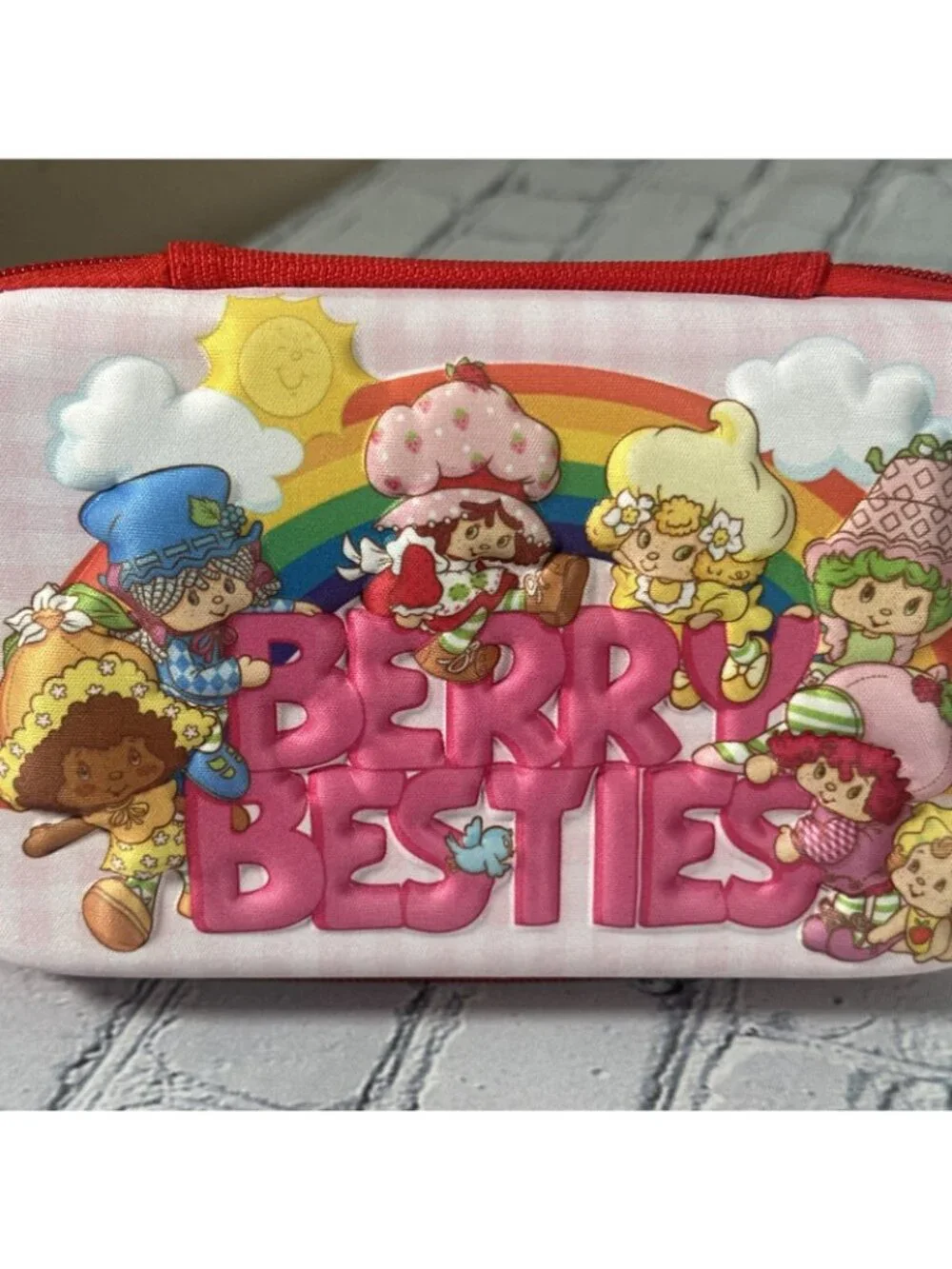 Strawberry Shortcake Molded Zip Around Pencil/Pen Case NWOT